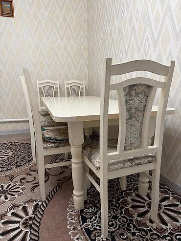 silver kitchen: Обеденная группа в классическом стиле - Комплект: прямоугольный стол — 1
