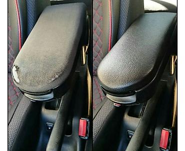 Крышка подлокотника VW Golf 4 / Bora / Passat B5 (чёрная эко кожа)