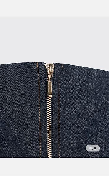 mint: Zara trendi teksas korset vel. S– bez bretela, sa peplum krojem - — 5