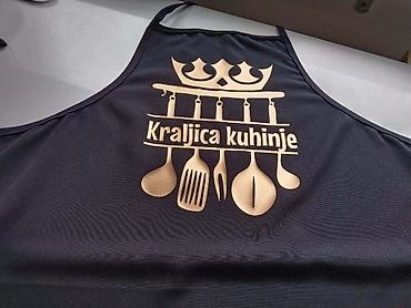 Kuhinjski tekstil: Kecelje personalizovane sa štampom po zelji. Kecelje u živim bojama — 13