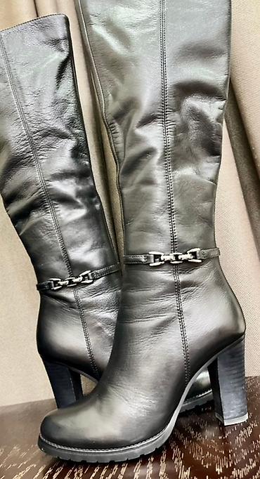 Сапоги: Сапоги, 36, Новый, цвет - Черный, Платная доставка, Самовывоз — 7