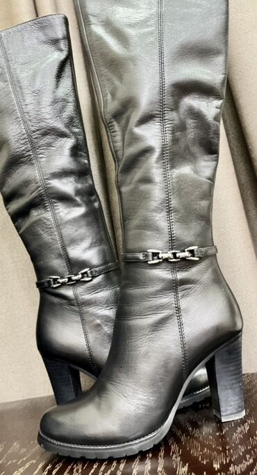 Сапоги: Сапоги, 35.5, Новый, цвет - Черный, Бесплатная доставка, Платная доставка — 6
