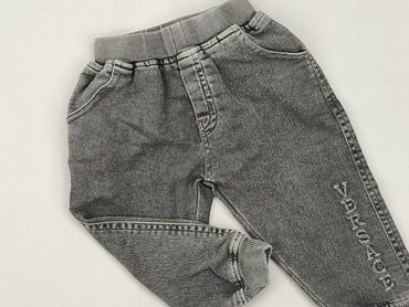 kurtka zimowa chłopięca 86: Denim pants, 0-3 months, condition - Good