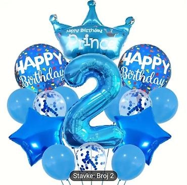 Ostali aksesoari za decu: Dekoracija za drugi rodjendan - decak Sve novo ne korisceno 2500 — 3