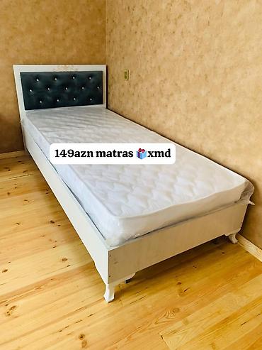 tumbalar: Tək nəfərlik çarpayılar – sadə və zərif dizayn, möhkəm metal karkaslı — 4