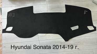 чехол для салона авто: Алькантара Накидка на панель Hyundai, цвет - Черный, Новый, Самовывоз, Платная доставка