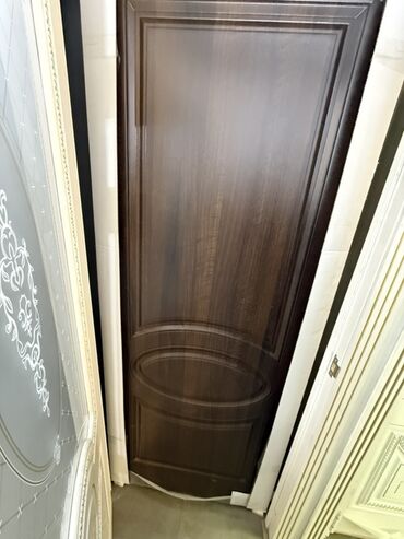 двери дерева: Жабык ички эшик, МДФ, Катуу жыгачтан, түсү - Күрөң