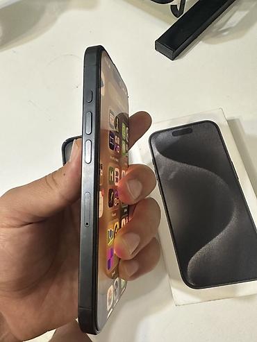 iphone 10plus: IPhone 15 Pro, Б/у, Black Titanium, Коробка, 87 % — 6