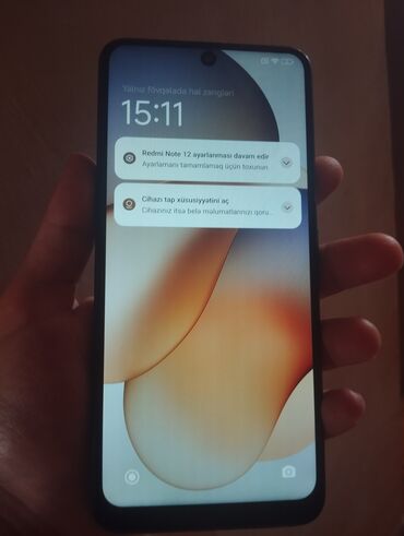 iphone 8 plus korpus: Redmi Note 12, 128 GB, rəng - Qara, Zəmanət, Sensor, Barmaq izi