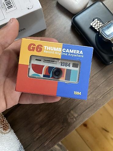 samsung tab a 7: G6 Thumb Camera – mini video/foto kamera Xüsusiyyətlər: - Çox kiçik — 3