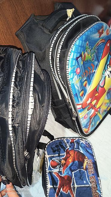 Uşaq dünyası: Məktəbi çantaları yenidir ikisi bir yerde 20manat — 2