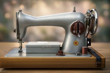 Qədim tikiş maşınları: Tikiş maşını "Podolsk 2M-33" Təzə vəziyyətdə, çox az istifadə olunmuş — 1