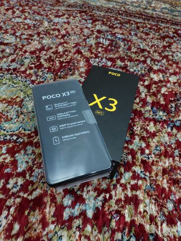 телефоны б у: Poco X3 NFC, Б/у, 128 ГБ, цвет - Черный, 2 SIM