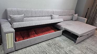 sofa bed: Прямой диван-трансформер с большим спальным местом и двумя бельевыми — 3