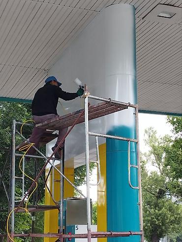 Высотные работы: Покраска крыш ворот контейнеров ангаров помоем покрасим в хорошем — 18