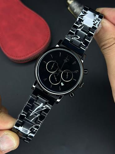 baş: Klassik xronoqraf dizaynlı kişi qol saatı - Brend üslubu: Patek — 5
