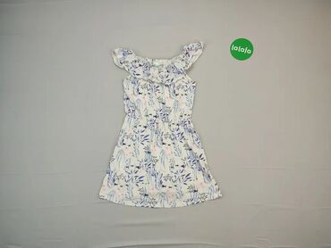 Sukienki: Sukienka, 11 lat, wzrost - 146 cm., wzór - Print, kolor - Biały
