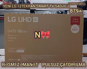 televizor 127: Satılır:*Birbaşa anbardan smart televizor* Qeyd:Yenidir,LG brendinə — 1