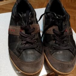 велосипеды для детей от 6 до 9 лет: Kişi idman ayaqqabısı - Material: üst hissə qara dəri, burun və