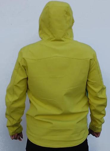 Jakne za prelazni period: Muška outdoor softshell jakna – žuta sa plavim rajsferšlusima - — 11