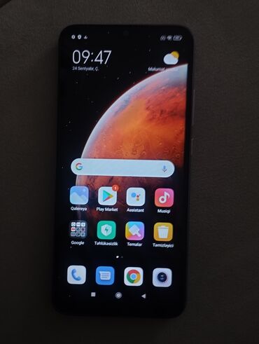 islenmis aspirator: Redmi 9C, 128 GB, rəng - Bənövşəyi, Sensor, Barmaq izi, İki sim kartlı