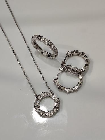 Серебряные наборы украшений: Серебряный Набор 925 пробы Размеры имеются Цена 5000 сом Можете — 11