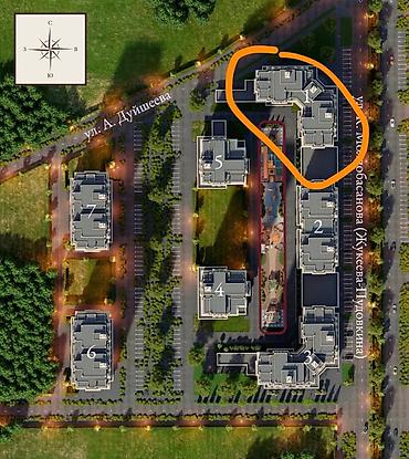brk group: 3 комнаты, 143 м², Асанбай мкр Элитка, 9 этаж, ПСО (под самоотделку) — 3