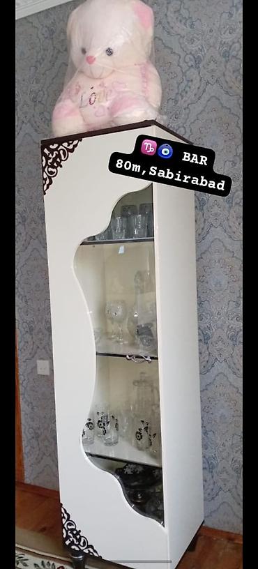 vitrin polka type 1: BAR vitrin dolabı — Sabirabad Qiymət: 80m (şəkildə göstərildiyi kimi) — 1