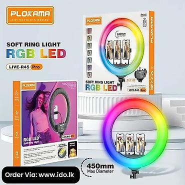 ring: PLOKAMA Soft Ring Light RGB LED – LIVE-R45 Pro (17.5 in / 450 mm) - — 2