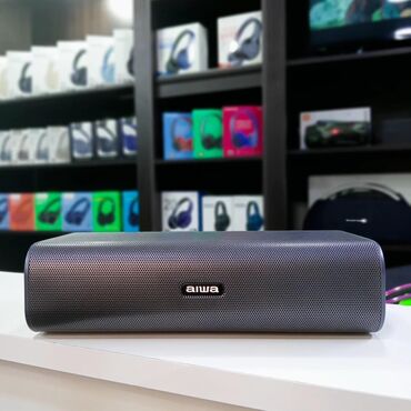 Səsgücləndiricilər, qulaqlıqlar və mikrofonlar: Аiwa. SB-X model bluetooth speaker 🔊 . 40 W Frekans 60Hz-20KHz