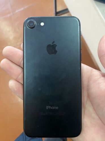 Apple iPhone: IPhone 7, Б/у, 128 ГБ, Black Titanium, Чехол, 100 %