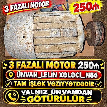 moyka nasosu: 3 fazalı elektrik motoru - Qiymət: 250₼ - Tam işlək vəziyyətdədir - — 1