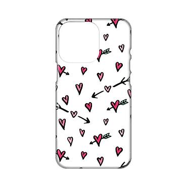 lap kod panceva: Silikonska maska sa printom za iPhone 14 Pro 6.1 sa dezenom srca. Uz — 1
