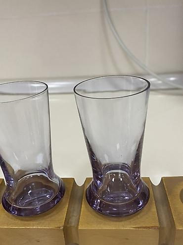 Qab-qacaq və mətbəx ləvazimatları: Rümkalar, rəng - Bənövşəyi, Şüşə, 6 ədədli dəst — 3