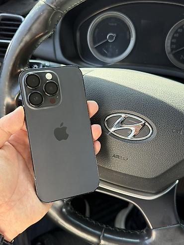 айфон 143: IPhone 14 Pro, Б/у, 256 ГБ, Черный, Защитное стекло, Чехол, 81 % — 1