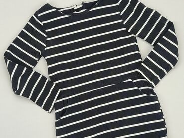 letnia sukienka w kwiaty midi: Dress, H&M, 5-6 years, 110-116 cm, condition - Good