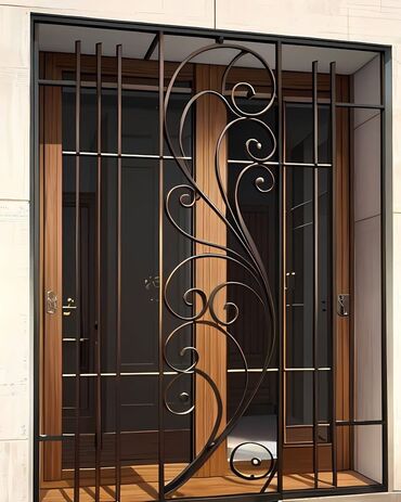 Barmaqlıqlar: Dəmir döymə pəncərə barmaqlıqları – dekorativ və təhlükəsiz həll - — 23