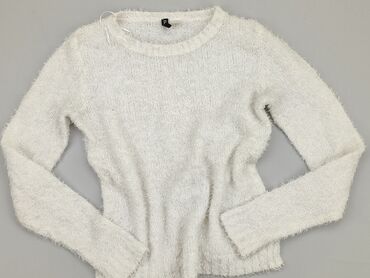 białe bluzki z bufiastymi rękawami: Sweter, H&M, S (EU 36), condition - Good