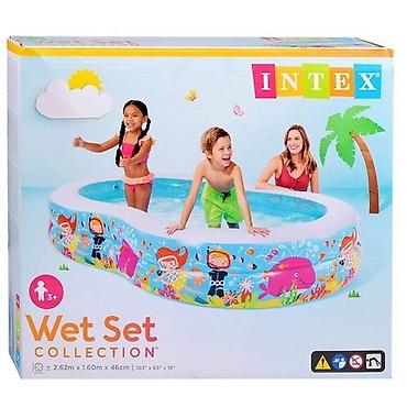 сухой бассеин: Детский Надувной бассейн INTEX “Морской берег” 262*160см *46 см | 640 — 3