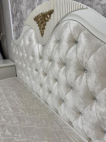 Спальные гарнитуры: Спальный гарнитур, Б/у, Двуспальная кровать, Шкаф, Комод, Кыргызстан, Самовывоз, цвет - Белый — 4