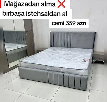 divar saati: Yeni, İkinəfərlik çarpayı, Bazalı, Matras ilə, Siyirməsiz — 1