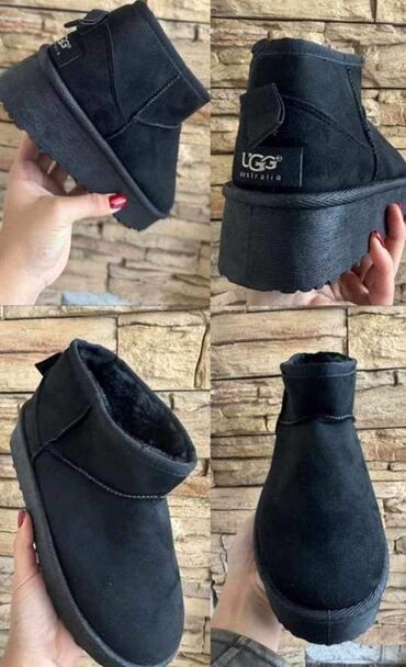 Ugg obuća: Ugg mini čizme, bоја - Crna, 41