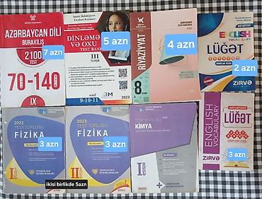 Testlər: Məktəb və abituriyentlər üçün müxtəlif fənlər üzrə test topluları — 2