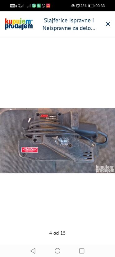 Električne polirke: Slajferice Ispravne i Neispravne za delove 1. Black&Decker KA88 na lalafo.rs — 4 Električne polirke: Slajferice Ispravne i Neispravne za delove 1. Black&Decker KA88 — 4