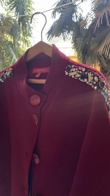 Çəngəllər: Palto, XL (EU 42), One size, rəng - Qırmızı