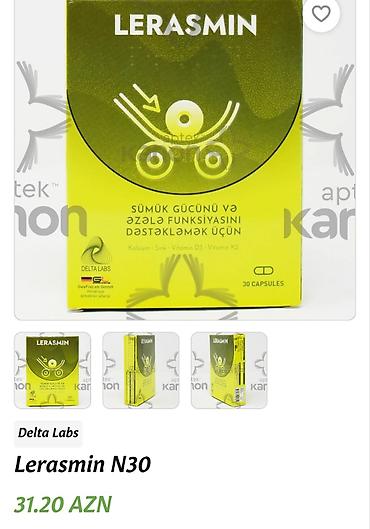 31azn alınıb.Qutuda 30kapsul olur.(8i işlənib,22kapsul qalıb) Lerasmin