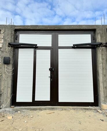Həyət darvazaları: 🚪 90 Dərəcə Açılan Panel Qapılar 👏🏻 ✅Brend Doors – Avtomatik Qapılar — 11