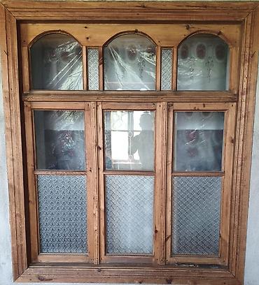 Otaq qapıları: Taxta qapı dəsti - Material: təbii ağac (klassik panelli dizayn — 7