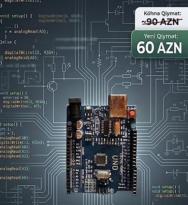 alet desti: Arduino UNO əsaslı elektronika dəst’i Yeni qiymət: 60 AZN (şəkildə — 1