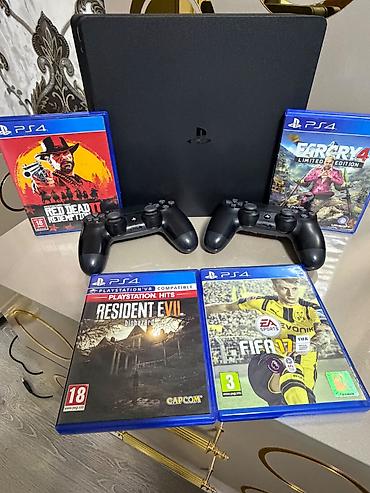 disk dvd: Playstation 4 Slim 500GB Tam İdeal Vəziyyətdə Ustada Təmirdə Olmuyub — 1